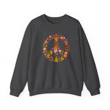 Load image into Gallery viewer, Christmas Peace Wreath Unisex Heavy Blend™ Crewneck Sweatshirt