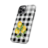 Load image into Gallery viewer, Buffalo Plaid Lemon Tough iPhone Cases