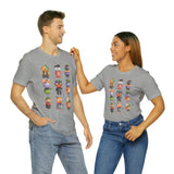 Load image into Gallery viewer, 9x9 Halloween Characters Unisex Jersey Short Sleeve Tee