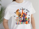 Load image into Gallery viewer, 6 Person Family Fright Night Unisex Jersey Short Sleeve Tee.