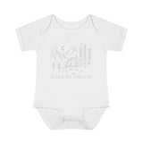 Load image into Gallery viewer, Back to Nature Infant Baby Rib Bodysuit.