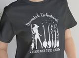 Load image into Gallery viewer, Broomstick Enchantments Unisex Jersey Short Sleeve Tee.