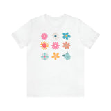 Load image into Gallery viewer, 9x9 Flowers Unisex Jersey Short Sleeve Tee