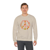 Load image into Gallery viewer, Christmas Peace Wreath Unisex Heavy Blend™ Crewneck Sweatshirt