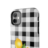 Load image into Gallery viewer, Buffalo Plaid Lemon Tough iPhone Cases