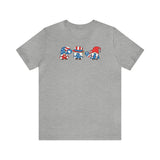 Load image into Gallery viewer, 3 Patriotic Gnome Unisex Jersey Short Sleeve Tee