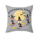 Load image into Gallery viewer, Abracadabra Witches Spun Polyester Square Pillow