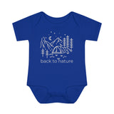 Load image into Gallery viewer, Back to Nature Infant Baby Rib Bodysuit.