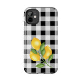 Load image into Gallery viewer, Buffalo Plaid Lemon Tough iPhone Cases