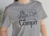 Load image into Gallery viewer, Big Sister Camper Unisex Jersey Short Sleeve Tee.