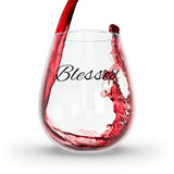 Load image into Gallery viewer, Blessed Stemless Wine Glass, 11.75oz.