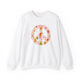 Load image into Gallery viewer, Christmas Peace Wreath Unisex Heavy Blend™ Crewneck Sweatshirt