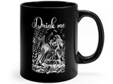 Load image into Gallery viewer, Alice&#39;s Drink Me 11oz Black Mug