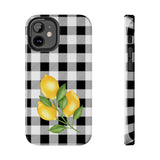 Load image into Gallery viewer, Buffalo Plaid Lemon Tough iPhone Cases