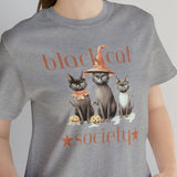 Load image into Gallery viewer, Black Cat Society Unisex Jersey Short Sleeve Tee