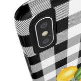 Load image into Gallery viewer, Buffalo Plaid Lemon Tough iPhone Cases