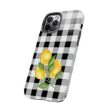 Load image into Gallery viewer, Buffalo Plaid Lemon Tough iPhone Cases