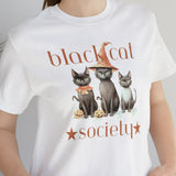 Load image into Gallery viewer, Black Cat Society Unisex Jersey Short Sleeve Tee