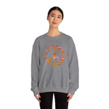 Load image into Gallery viewer, Christmas Peace Wreath Unisex Heavy Blend™ Crewneck Sweatshirt