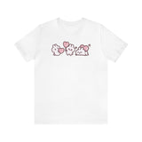 Load image into Gallery viewer, Anime Valentines Bunnies Unisex Jersey Short Sleeve Tee