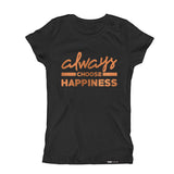 Load image into Gallery viewer, ALWAYS CHOOSE HAPPINESS in Copper Foil Short Sleeve T-shirt