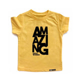 Load image into Gallery viewer, AMAZING Yellow Short Sleeve Kids T-shirt