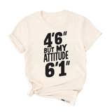 Load image into Gallery viewer, 4&#39;6&quot; But My Attitude 6&#39;1&quot; - Young Gymnast Short Sleeve T-Shirt