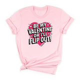 Load image into Gallery viewer, Be My Valentine or I&#39;ll Flip #Gymnast T-Shirt