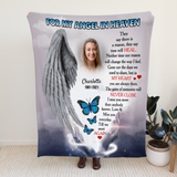 Load image into Gallery viewer, Angel in Heaven Memorial Comfort Gift Minky Blanket