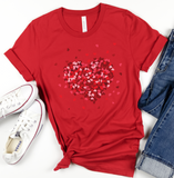 Load image into Gallery viewer, Confetti Valentine Heart Unisex Jersey Short Sleeve Tee