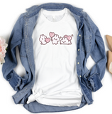 Load image into Gallery viewer, Anime Valentines Bunnies Unisex Jersey Short Sleeve Tee