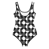 Load image into Gallery viewer, Black and White Kids Big Girls Swimsuit