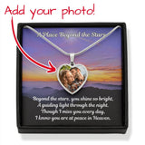 Load image into Gallery viewer, Beyond The Stars Custom Photo Heart Memorial Necklace