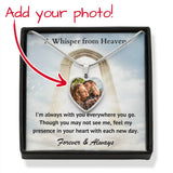 Load image into Gallery viewer, Always With You Custom Photo Heart Memorial Necklace