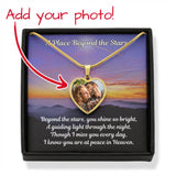 Load image into Gallery viewer, Beyond The Stars Custom Photo Heart Memorial Necklace