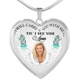 Load image into Gallery viewer, Carry You With Me Photo Memorial Necklace