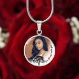 Load image into Gallery viewer, Always With You Circle Photo Memorial Necklace