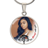 Load image into Gallery viewer, Always With You Circle Photo Memorial Necklace