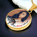 Load image into Gallery viewer, Always With You Circle Photo Memorial Necklace