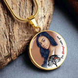 Load image into Gallery viewer, Always With You Circle Photo Memorial Necklace