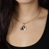 Load image into Gallery viewer, Always With You Circle Photo Memorial Necklace