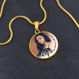 Load image into Gallery viewer, Always With You Circle Photo Memorial Necklace