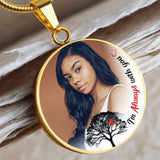 Load image into Gallery viewer, Always With You Circle Photo Memorial Necklace