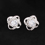 Load image into Gallery viewer, Love Knot Stud Earrings.