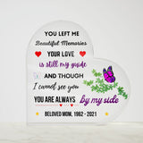 Load image into Gallery viewer, Beautiful Memories Heart Memorial Acrylic Plaque