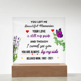 Load image into Gallery viewer, Beautiful Memories Square Memorial Acrylic Plaque