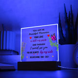 Load image into Gallery viewer, Beautiful Memories Square Memorial Acrylic Plaque