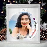 Load image into Gallery viewer, Always With You White Crystal Memorial Ornament