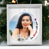 Load image into Gallery viewer, Always With You White Crystal Memorial Ornament