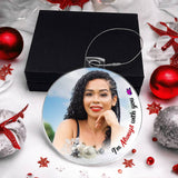 Load image into Gallery viewer, Always With You White Crystal Memorial Ornament